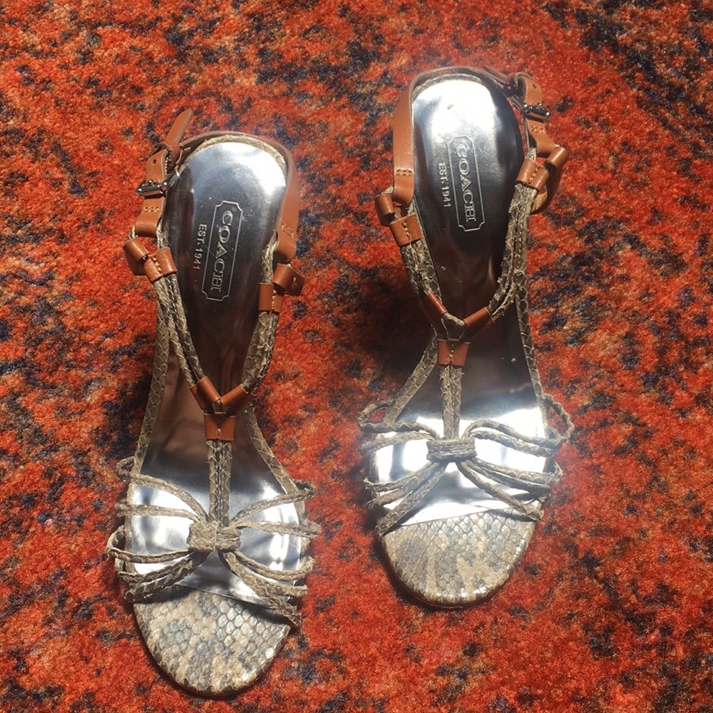 Coach women’s strappy heels 5.5